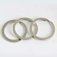 Ijzer Split Ring, platinum plated, lood en cadmium vrij, 1.8x25mm, 1000pC's/Bag, Verkocht door Bag