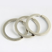 Iron Split Ring platinum color plated lead & cadmium free Sold By Bag