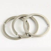 Iron Split Ring platinum color plated lead & cadmium free Sold By Bag