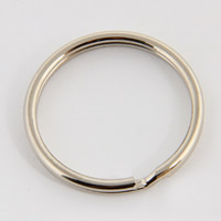 Iron Split Ring platinum color plated lead & cadmium free Sold By Bag