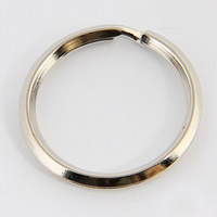 Iron Split Ring platinum color plated lead & cadmium free Sold By Bag