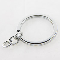 Iron Split Ring platinum color plated lead & cadmium free Sold By Bag