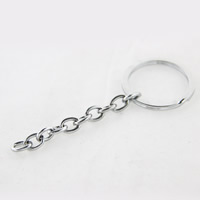 Iron Split Ring platinum color plated lead & cadmium free Sold By Bag