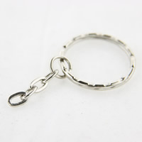 Iron Split Ring platinum color plated lead & cadmium free Sold By Bag