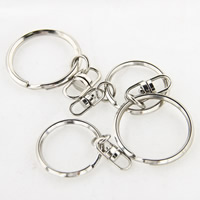 Iron Osztott Ring, Vas, platina színű bevont, ólom és kadmium mentes, 1.8x25mm, 1000PC-k/Bag, Által értékesített Bag