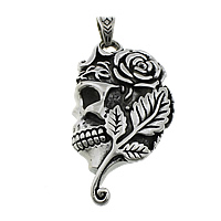 Stainless Steel Skull Pendants 316L Stainless Steel Halloween Jewelry Gift & blacken Approx Sold By Lot