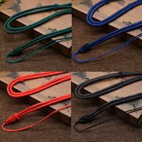 Κολιέ Fashion Cord, Nylon Cord, ρυθμιζόμενο, περισσότερα χρώματα για την επιλογή, 3-3.5mm, Μήκος Περίπου 15.5-25.5 inch, 100Σκέλη/τσάντα, Sold Με τσάντα