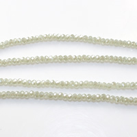 Rondelle Crystal perle, Kristal, faceted, 2mm, Rupa:Približno 0.5mm, Dužina Približno 15 inčni, 30pramenovi/Lot, Približno 200računala/Strand, Prodano By Lot