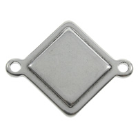 Cruach dhosmálta nascóirí, Rhombus, 1/1 lúb, dath bunaidh, 17x22x15mm, Poll:Thart 1mm, 100ríomhairí pearsanta/Mála, Díolta De réir Mála