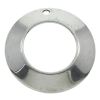 Rustfrit stål smykker Vedhæng, Stainless Steel, Donut, oprindelige farve, 22x2mm, Hole:Ca. 1mm, 100pc'er/Bag, Solgt af Bag