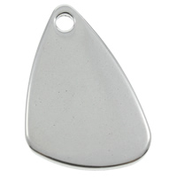 Bijoux pendentifs en acier inoxydable , couleur originale, 14x21x1mm, Trou:Environ 1mm, 200PC/sac, Vendu par sac