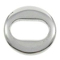 Stainless Steel Linking Ring Flat Oval original color Approx Sold By Bag