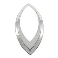 Rustfrit stål Linking Ring, Stainless Steel, Horse Eye, oprindelige farve, 23x47x1.50mm, Hole:Ca. 33x15mm, 100pc'er/Bag, Solgt af Bag