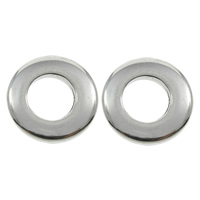 Rustfrit stål Linking Ring, Stainless Steel, Donut, oprindelige farve, 11x2mm, Hole:Ca. 6.5mm, 200pc'er/Bag, Solgt af Bag