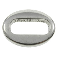 Rostfritt stål Länka ring, ROSTFRITT STÅL, Flat Oval, ursprungliga färgen, 14x10x1.50mm, Hål:Ca 9.9x4mm, 200PC/Bag, Säljs av Bag