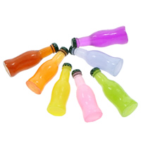 Fashion Gyanta díszítőszegecs, Winebottle, több színt a választás, 10x31mm, 100PC-k/Bag, Által értékesített Bag