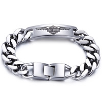 Men Bracelet Stainless Steel twist oval chain & for man & blacken 13.50mm Sold Per Approx 8.6 Inch Strand