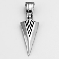 Titanium Steel Pendants Sword blacken original color Approx 3-5mm Sold By Bag