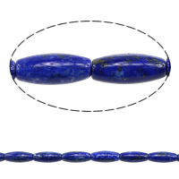 Coirníní lapis lazuli, Nádúrtha lapis lazuli, Oval, 25x10mm, Poll:Thart 1.5-2mm, Fad Thart 16 Inse, 2Snáitheanna/Lot, Thart 16ríomhairí pearsanta/Snáithe, Díolta De réir Lot