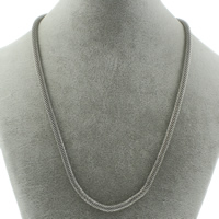 Ketting van edelstaal ketting, Roestvrij staal, mesh-keten, oorspronkelijke kleur, 4mm, Per verkocht Ca 19.5 inch Strand