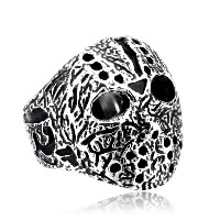 Hombres de acero inoxidable anillo del dedo, acero inoxidable 316L, Calavera, diverso tamaño para la opción & ennegrezca, Vendido por UD