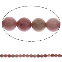 Natural Rhodonite Beads Rhodochrosite Round Approx 1mm Sold Per Approx 15 Inch Strand