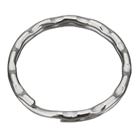 Rustfrit stål Split Ring, Stainless Steel, oprindelige farve, 25x3mm, Hole:Ca. 21.2mm, 400pc'er/Bag, Solgt af Bag