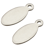 Nerezové Extender řetěz Drop, Nerez, Flat Oval, Původní barva, 7x16x0.50mm, Otvor:Cca 1.7mm, 900PC/Bag, Prodáno By Bag