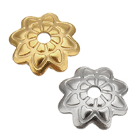 Stainless Steel Bead Cap Flower plated Approx 1.2mm Sold By Bag