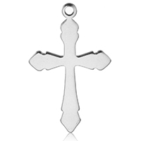 Pendants Cruach Cross dhosmálta, Cruach dhosmálta, Sword Cross, dath bunaidh, 21.50x36x1mm, Poll:Thart 2mm, 300ríomhairí pearsanta/Mála, Díolta De réir Mála