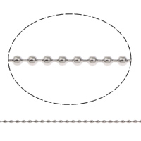 Catena di sfere in acciaio inox, formato differente per scelta & Ball chain, colore originale, 100m/borsa, Venduto da borsa