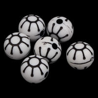 Antique Acrylic Beads Round Imitation Antique white Approx 2mm Approx Sold By Bag