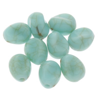 Acrylic Jewelry Beads imitation turquoise blue Approx 1mm Approx Sold By Bag