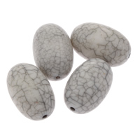 Akril nakit Beads, Oval, imitacija tirkizna, 12x18mm, Rupa:Približno 1mm, Približno 300računala/Torba, Prodano By Torba