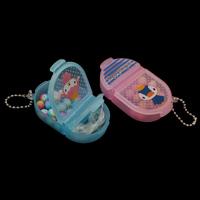 Kinderen DIY String parels Set, Acryl, met ijzeren ketting & Plastic Box & Crystal Thread, gefacetteerde, meer kleuren voor de keuze, 41x71x18mm, Verkocht door box