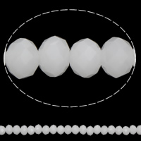 هل rondelle حبات الكريستال, بلور, سواروفسكي كريستال التقليد, المرمر الأبيض, 4x6mm, حفرة:تقريبا 1mm, طول تقريبا 17.5 بوصة, 10جدائل/حقيبة, تباع بواسطة حقيبة
