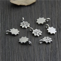 Bali Sterling Silver Pendants, Tailandia, logo da paz, 9.60x13.70mm, Buraco:Aprox 2mm, 10PCs/Lot, vendido por Lot