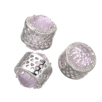 Grânulos de European de latão, cobre, platinado, sem troll & com zircônia cúbica, níquel, chumbo e cádmio livre, 12x13mm, Buraco:Aprox 4.3mm, 5PCs/Lot, vendido por Lot