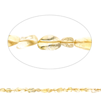 Chips de pierres précieuses, perles de citrine, pepite, naturel, Novembre Birthstone, 4x4mm-7x10x4mm, Trou:Environ 1mm, Environ 50PC/brin, Vendu par Environ 15.5 pouce brin