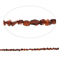 chips de pedras preciosas, Granada, Pepitas, naturais, De janeiro Birthstone, 3x4mm-5x8x4mm, Buraco:Aprox 1mm, Aprox 78PCs/Strand, vendido para Aprox 15.5 inchaltura Strand