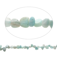 Chips de pierres précieuses, Amazonite, pepite, 8x10x6mm-12x16x9mm, Trou:Environ 1mm, Environ 50PC/brin, Vendu par Environ 15.5 pouce brin