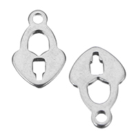 Nerūdijančio plieno extender grandinės Drop, Nerūdijantis plienas, Užraktas, Originali spalva, 6.50x10x1mm, Skylė:Apytiksliai 1.5mm, 2000kompiuteriai/Pirkimo, Pardavė Pirkimo