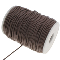 Wax Koord, Gewaxt Hemp Cord, bruin, 2mm, 10pC's/Bag, Ca 88Yard/PC, Verkocht door Bag