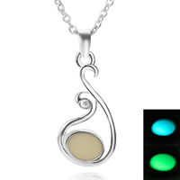 Collier Luminated, alliage de zinc, avec chaîne de fer, avec 5cm chaînes de rallonge, Placage de couleur platine, chaîne ovale & lumineux & émail, plus de couleurs à choisir, sans plomb et cadmium, 36x23mm, Vendu par Environ 17.5 pouce brin