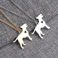 Zinklegering halskettingen, Zinc Alloy, met ijzeren ketting, Hond, plated, twist ovale keten, meer kleuren voor de keuze, lood en cadmium vrij, 30x37mm, Per verkocht Ca 15 inch Strand