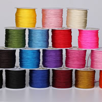 Polypropylen Nylon Nonelastic tråd, med papir spool, flere farver til valg, 0.80mm, 10pc'er/Lot, 50m/Spool, Solgt af Lot