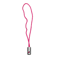 Cell Phone Strap Lariat, Nylon Koord, met Messing, platinum plated, roze, nikkel, lood en cadmium vrij, 0.80mm, Lengte Ca 1.96 inch, 1000strengen/Lot, Verkocht door Lot