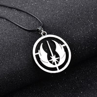 Zinc Alloy Jewelry Necklace with PU Leather Flat Round platinum color plated lead & cadmium free 35mm Sold Per Approx 17.7 Inch Strand