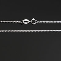 Chaîne collier en argent Sterling 925, longueur différente pour le choix, 1.20mm, 10Strandstoron/lot, Vendu par lot