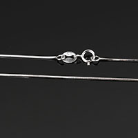 Collana di catena d'argento 925, 925 argento sterlina, lunghezza differente per scelta, 0.60mm, 10Strandstrefolo/lotto, Venduto da lotto